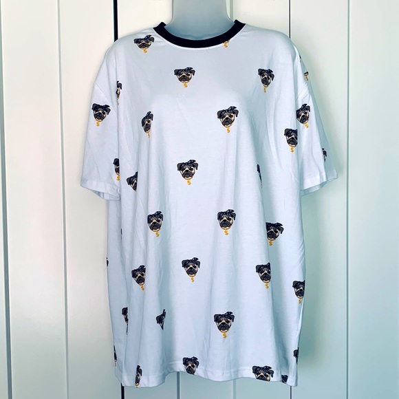 New without tags Forever 21 pug shirt Men’s L - Picture 2 of 8